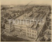 Вид на завод Карл Rönisch в Дрездене, 1873 год